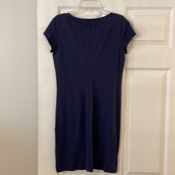 Lilly Pulitzer navy blue dress size XS very good condition 100% Pima cotton - Picture 5 of 12